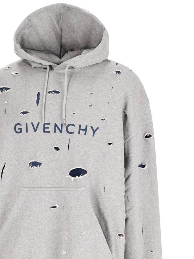 Sweater BMJ0JE3YK1063 GRAY BLUE - GIVENCHY - BALAAN 4