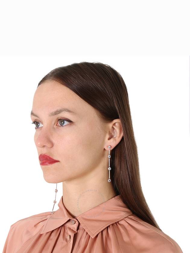 Constella Drop Earrings White Rose Gold - SWAROVSKI - BALAAN 3