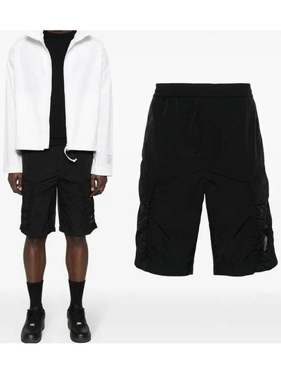 Chrome R Bermuda Shorts Black - CP COMPANY - BALAAN 2