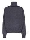 Heart Logo Wool Turtleneck Grey - AMI - BALAAN 3