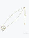 F Logo Pendant Necklace Gold - FENDI - BALAAN 2