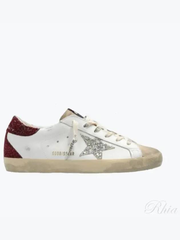 Superstar Glitter Tab Low Top Sneakers White - GOLDEN GOOSE - BALAAN 2