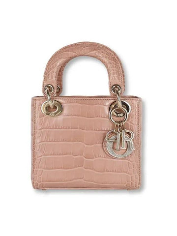 Lady Bag Mini Crocodile Pink M0505OAQY47EU - DIOR - BALAAN 1