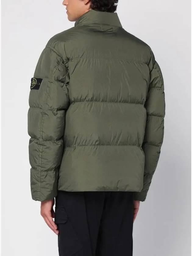 Garment Dyed Crinkle Reps Down Padding Olive - STONE ISLAND - BALAAN 5