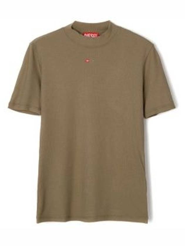 T Mokky Microdiv Logo Short Sleeve T-Shirt Camel - DIESEL - BALAAN 2