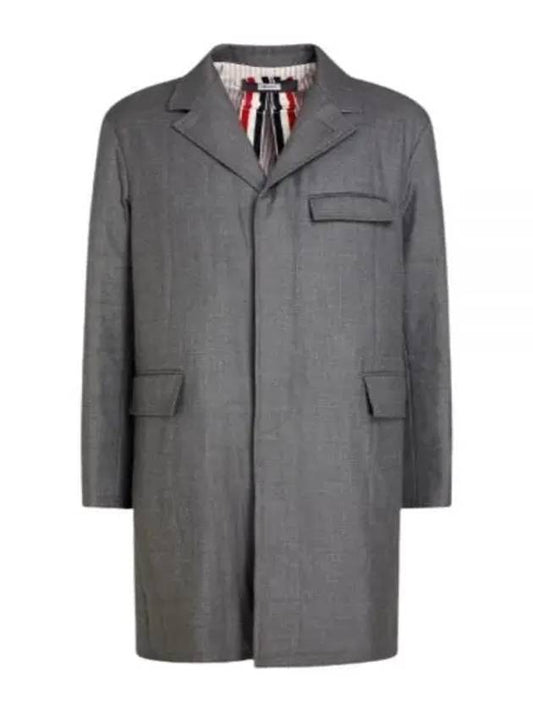 Coat Super 120 Count Twill Classic Chesterfield MOC005A 00626 035 - THOM BROWNE - BALAAN 2