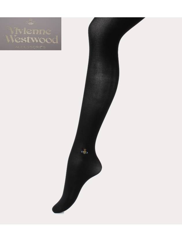 ORB Logo Stockings Black - VIVIENNE WESTWOOD - BALAAN 2