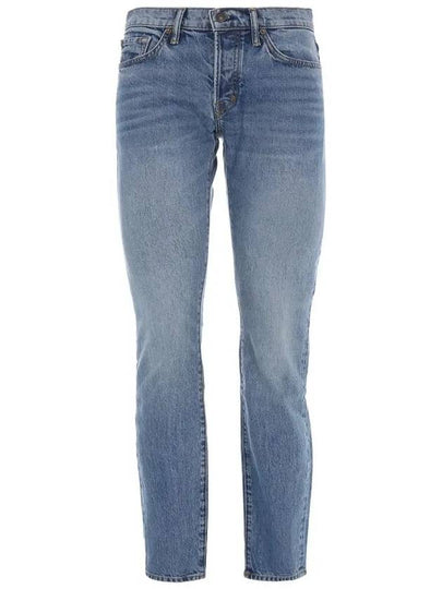 Logo Patch Straight Jeans Blue - TOM FORD - BALAAN 2