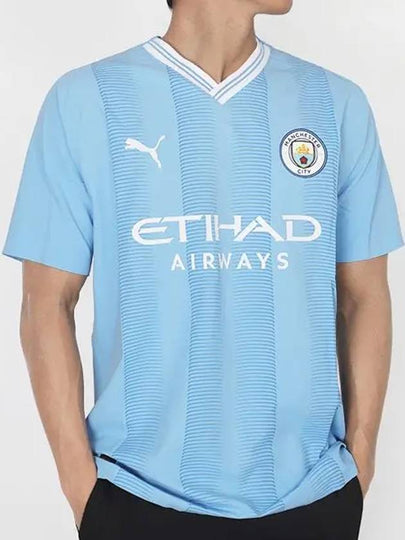 Manchester City 2023 24 Home Jersey Short Sleeve T-Shirt Light Blue - PUMA - BALAAN 2