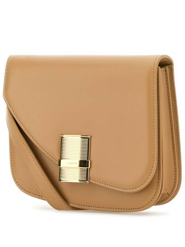 Salvatore Fiama Cross Bag Light Camel - SALVATORE FERRAGAMO - BALAAN 3