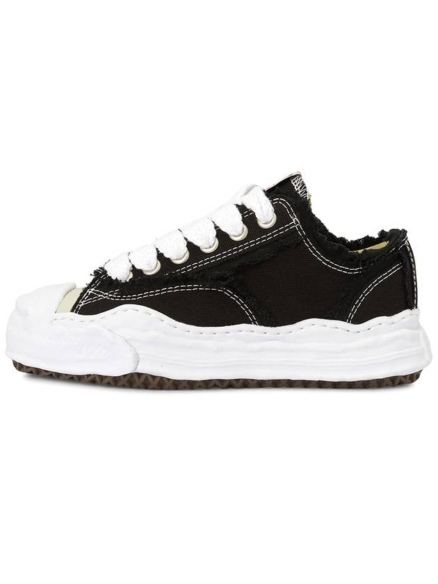 Hank OG Sole Canvas Low Top Sneakers Black - MAISON MIHARA YASUHIRO - BALAAN 5