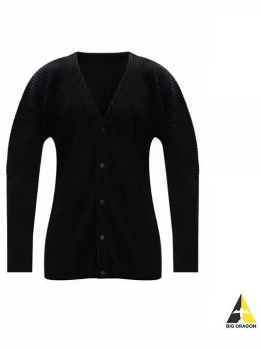 Pleated Cardigan Black - ISSEY MIYAKE - BALAAN 2