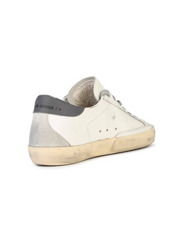 Superstar Leather Low Top Sneakers Grey White - GOLDEN GOOSE - BALAAN 4