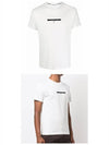 Men's Micro Graphic Circle Logo Print Short Sleeve T-Shirt White - STONE ISLAND - BALAAN 5