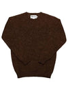 M3834 7 SHAGGY COFFEE DOG whole garment men s knit - HARLEY OF SCOTLAND - BALAAN 3