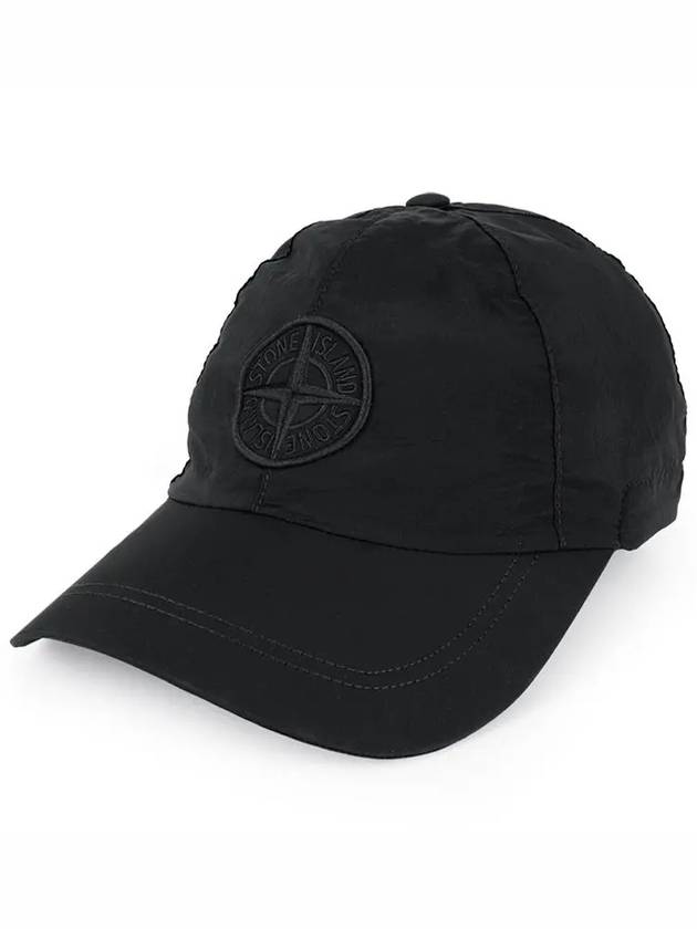 Nylon Logo Ball Cap Black - STONE ISLAND - BALAAN 3