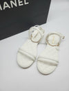 Strap Sandals Quilted Chain White G40020 - CHANEL - BALAAN 10