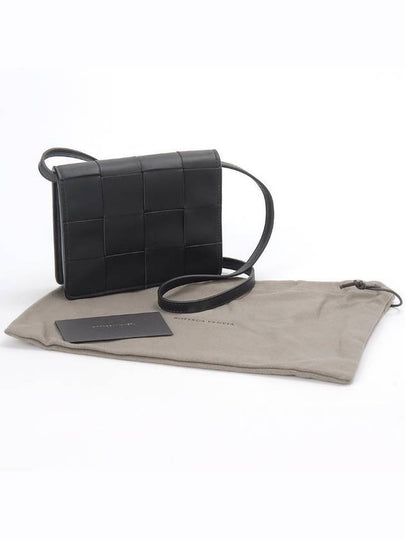 Intrecciato Small Cassette Cross Bag Black - BOTTEGA VENETA - BALAAN 2