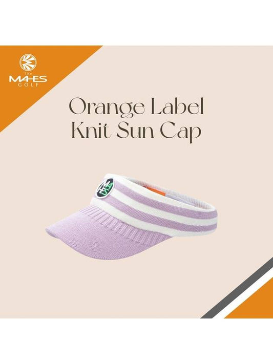 Logo sun cap visor purple orange label banding sun cap EC00660 - MAHES - BALAAN 2