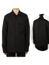 Pocket Long Sleeve Shirt Black - RICK OWENS - BALAAN 1