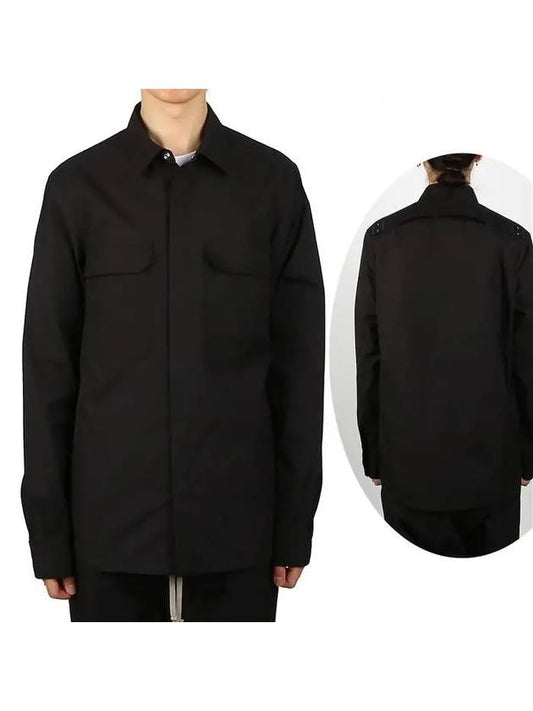 Pocket Long Sleeve Shirt Black - RICK OWENS - BALAAN 2