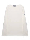 Merid Mode Elbow Patch Long Sleeve T-Shirt Ivory - SAINT JAMES - BALAAN 2