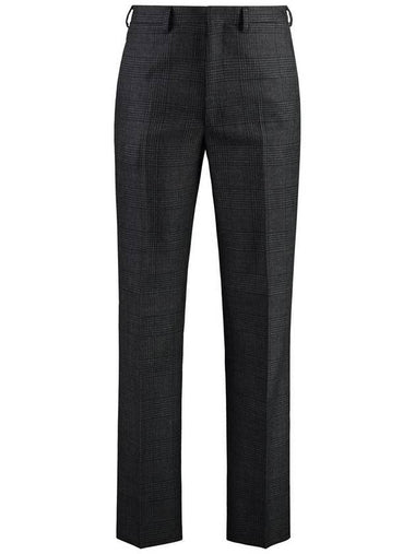 Wool Slacks Anthracite Grey - PRADA - BALAAN 1