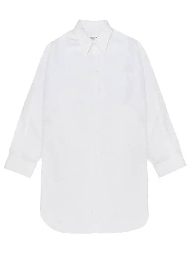 Women's Cotton Poplin Overfit Shirt Short Dress White - MAISON MARGIELA - BALAAN 2