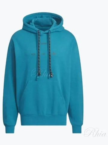 24 IY9518 Active Teal Logo Printed Hooded Sweatshirt - SONG FOR THE MUTE - BALAAN 1