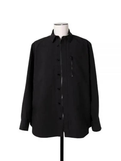 Matte Taffeta LS Long Sleeve Shirt Black - SACAI - BALAAN 2