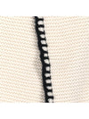 23A Women Cashmere Muffler White Black AA9202 - CHANEL - BALAAN 4