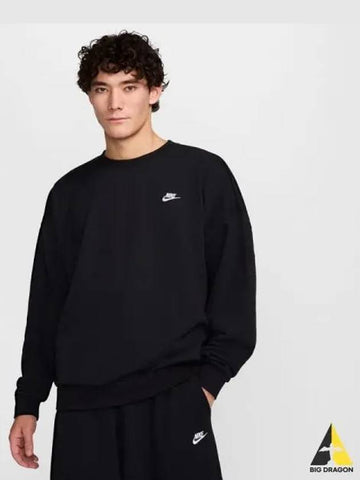 Man Club Fleece Oversized French Terry Crew 010 - NIKE - BALAAN 1