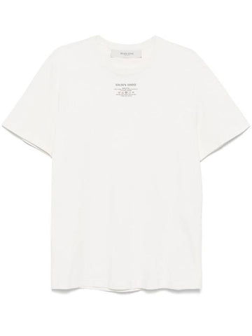 Golden Goose Label-Print Cotton T-Shirt Clothing - GOLDEN GOOSE - BALAAN 1