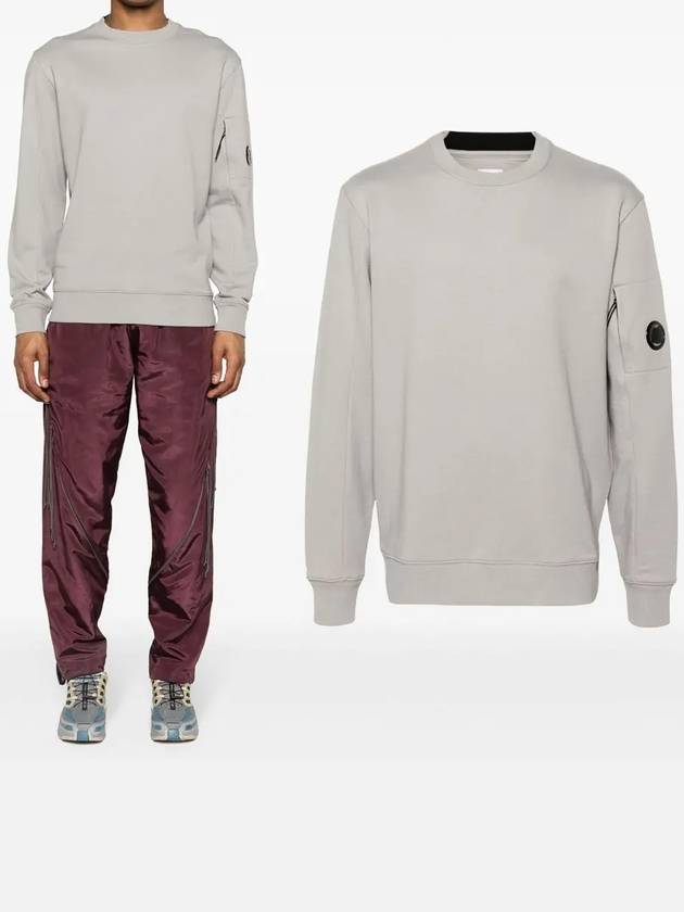 Diagonal Raised Fleece Sweatshirt Grey - CP COMPANY - BALAAN 2