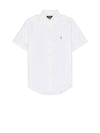 Embroidered Logo Short Sleeve Shirt White - POLO RALPH LAUREN - BALAAN 2