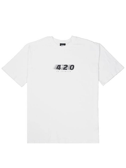 420 Logo Short Sleeve T-Shirt White - FOREEDCLUB - BALAAN 2