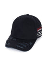 BBD Hidden Plate Slogan Side Logo Cap Black - BLACKBLOND - BALAAN 2