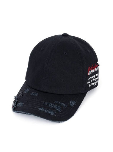 Hidden Plate Slogan Side Logo Cap Black - BLACKBLOND - BALAAN 1