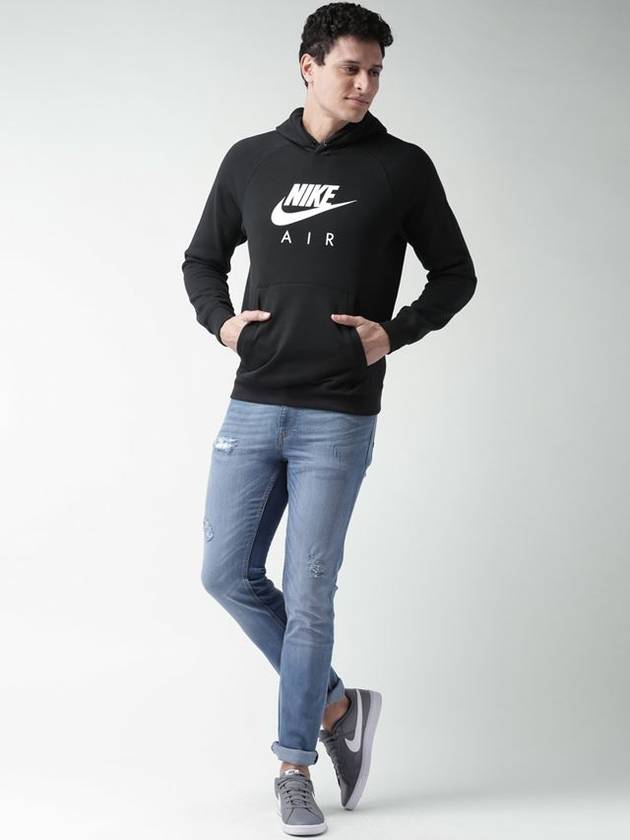 01810807010Heritage Aerogo fleece hooded tshirtblack - NIKE - BALAAN 2