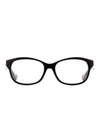 Eyewear Square Acetate Logo Glasses Black - GUCCI - BALAAN 1