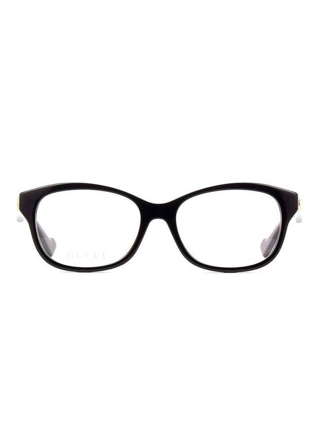 Eyewear Square Acetate Logo Glasses Black - GUCCI - BALAAN 1