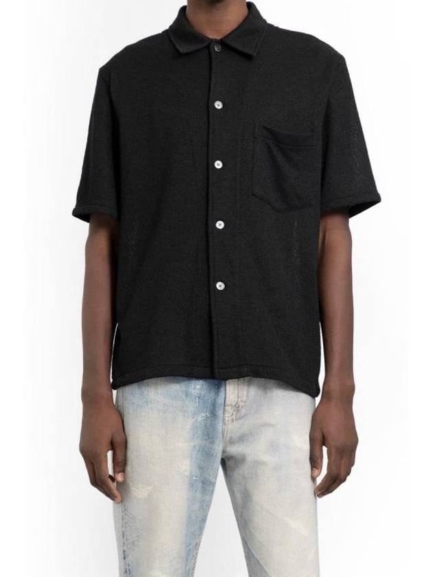 Box Boucle Short Sleeve Shirt Black - OUR LEGACY - BALAAN 2