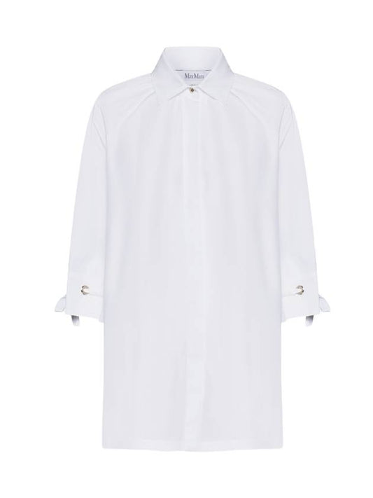 Women's Lace Cuff Blouse White - MAX MARA - BALAAN.