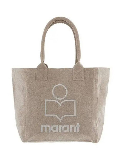 Yenky Embroidered Logo Shopper Tote Bag Beige - ISABEL MARANT - BALAAN 2