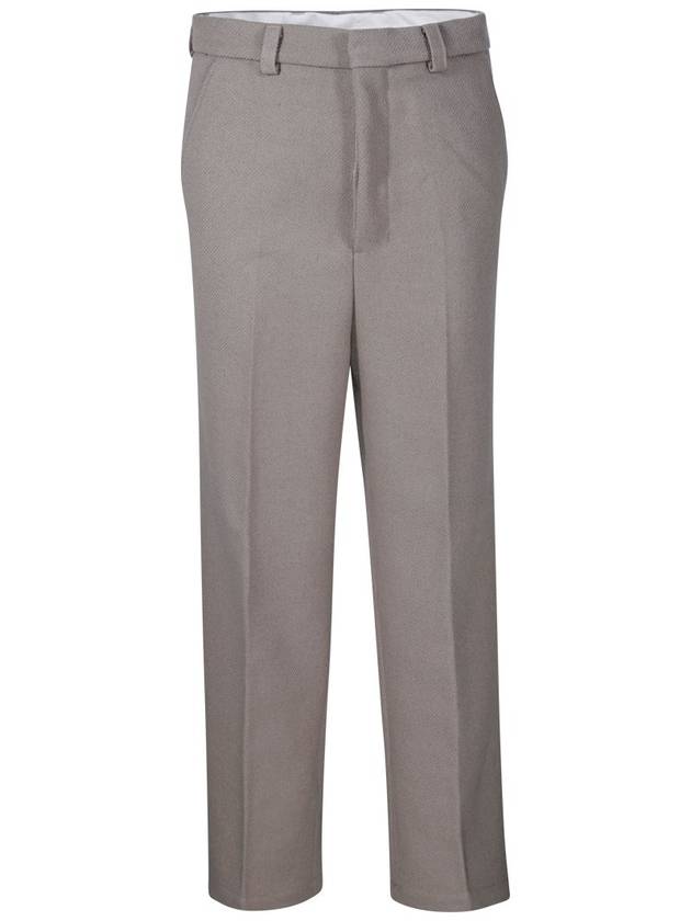 Wool Wide Pants Grey - AMI - BALAAN 2