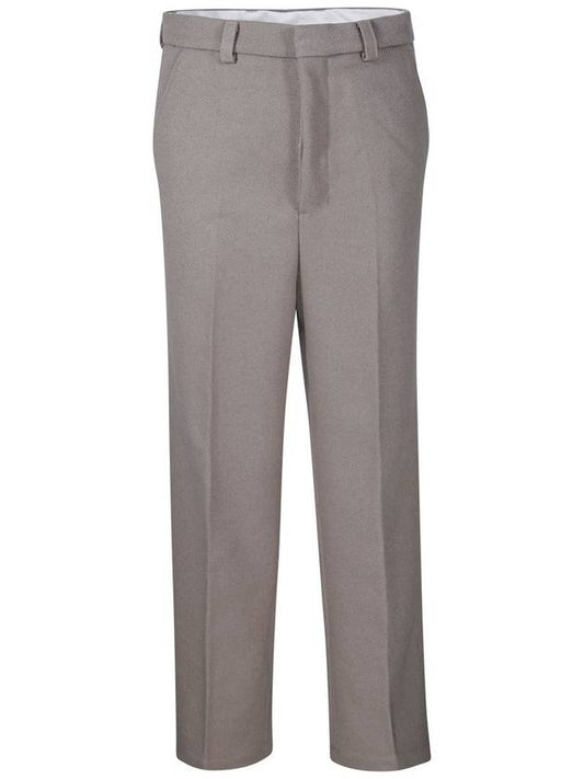 Wool Wide Pants Grey - AMI - BALAAN 1
