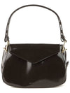 Toein Embossed Logo Leather Shoulder Bag Black - BOTTEGA VENETA - BALAAN 2