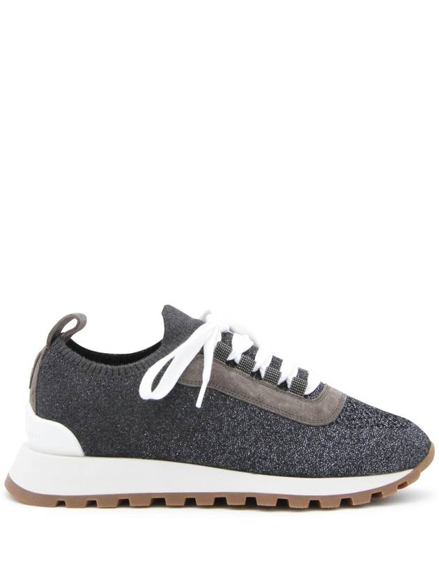 Gray Canvas Sock Sneakers MZ35G2490C2355 B0560955795 - BRUNELLO CUCINELLI - BALAAN.