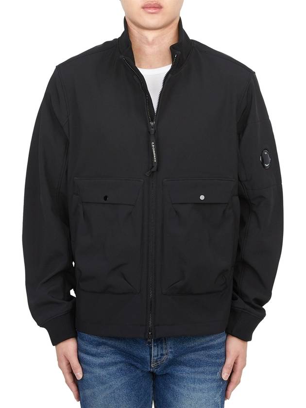 Shell R Bomber Jacket Black - CP COMPANY - BALAAN 3