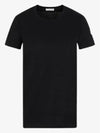 Logo Patch Jersey Cotton Short Sleeve T-Shirt Black - MONCLER - BALAAN 2